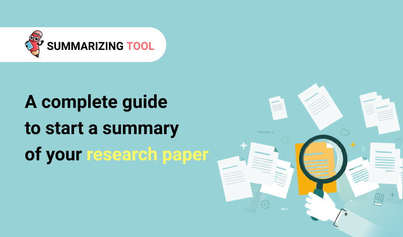 tips on summarizing a research paper